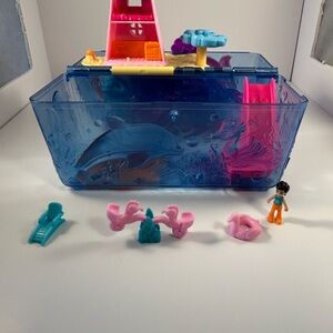 Polly Pocket Blue and Pink Otter Case
